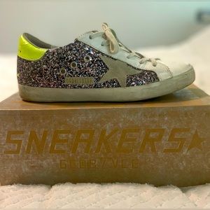 Golden Goose Superstar Multicolored Glitter Low-Top Sneakers - LIKE NEW!!!